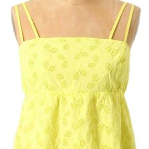 Anthropologie tennis embroidered tank--never worn!